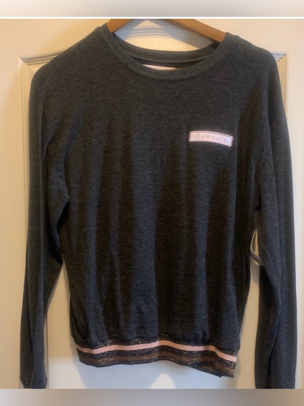 Spiritual Gangster Namaste Long Sleeve Shirt- Large